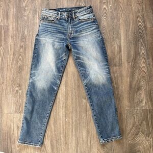 American Eagle Jeans Mens 28x30 Loose Relaxed Baggy Denim Dark Cotton Street